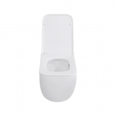 Унітаз підвісний Qtap Gemini безобідковий з сидінням Soft-close QT2533076EUQW